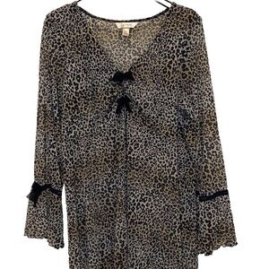 Cacique Vintage Leopard Nightie Vintage Size 18/20